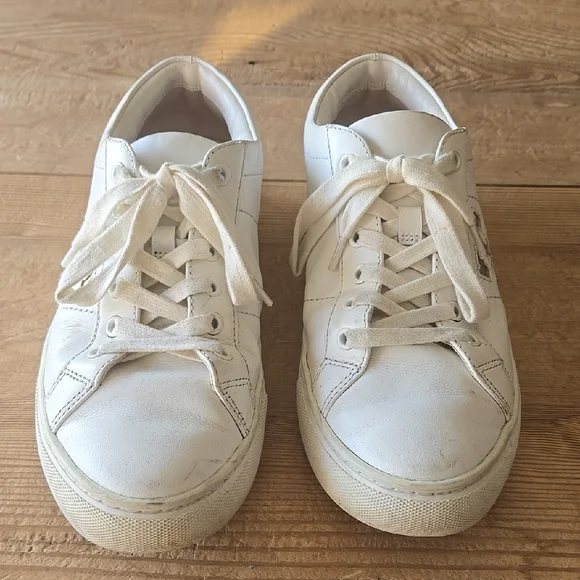 Tory Burch Classic White Casual Sneakers - Picture 1 of 6